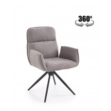Auduma krēsls K-574, pelēks